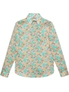 GUCCI LIBERTY FLORAL-PRINT SHIRT