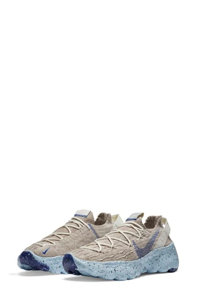 Nike Space Hippie 4 Recycled Yarn Trainers In Sail/ Blue
