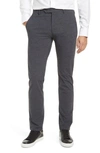 Zanella Noah Stretch Active Slim Fit Technical Pants In Dark Grey