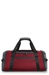 Briggs & Riley Zdx Large Duffle Bag In Brick Red