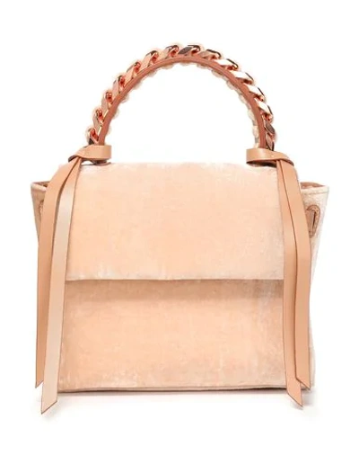 Elena Ghisellini Handbag In Pale Pink