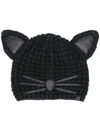 KARL LAGERFELD CHOUPETTE LUXURY BEANIE