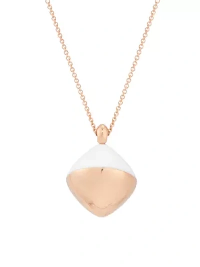 Vhernier Trottola 18k Pink Gold Pendant Necklace In Rose Gold