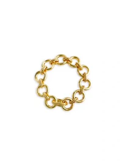 Elizabeth Locke Ravenna 19k Yellow Gold Link Bracelet