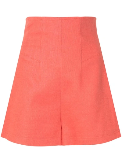 Alexis Camby Tailored Shorts In Orange