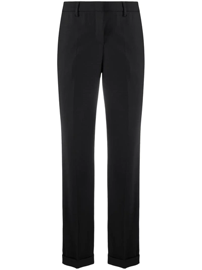 Tonello Black Pants In Stretch Wool