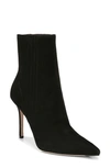 Veronica Beard Lisa Suede Stiletto Ankle Booties In Black