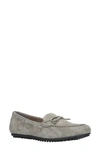 Bella Vita Scout Comfort Loafers Women's Shoes In Grey Leather