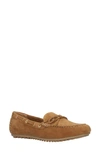 Bella Vita Scout Womens Comfort Insole Slip On Moccasins In Cognac Suede