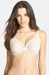 Wacoal Halo Lace Underwire Convertible Bra In Nude/ Ivory