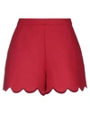 RED VALENTINO RED VALENTINO WOMAN SHORTS & BERMUDA SHORTS RED SIZE 0 WOOL, POLYAMIDE, CASHMERE,13508133LT 5