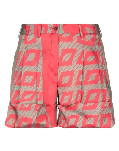 Jejia Woman Shorts & Bermuda Shorts Red Size 6 Polyester