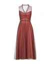 Sandro Midi Dresses In Brown