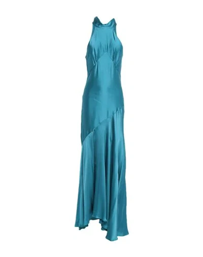 De La Vali Long Dress In Blue