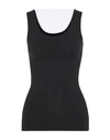 Yummie Seamlessly Shaped Scoop Neck Shaping Tank In Black