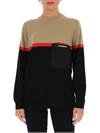 BURBERRY BURBERRY LOGO COLOUR BLOCKED PULLOVER