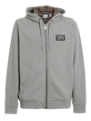 BURBERRY HOVE HOODIE IN GREY