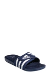 Adidas Originals Adidas Adissage Slide Sandals In Dark Blue/white/dark Blue