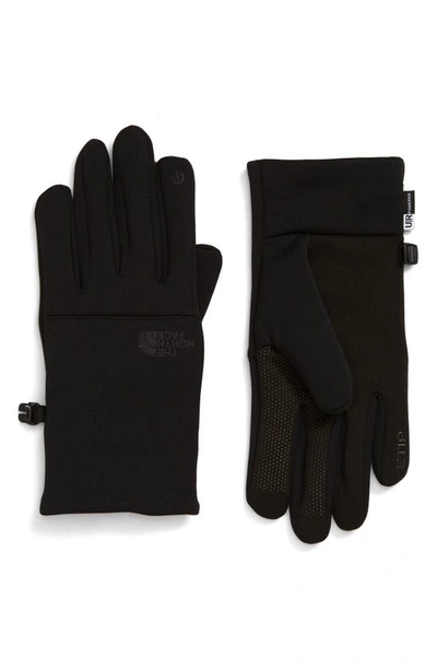 The North Face Etip Knit Gloves In Black