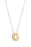 ANNA BECK CIRCLE OF LIFE MINI OPEN O CHARITY PENDANT NECKLACE,NK10023-TWT