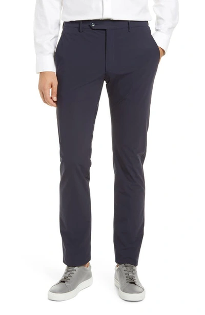 Zanella Men's Noah Classic Stretch Wool Pants In Grey