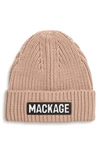 Mackage Logo Cuff Hat In Petal