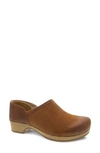 Dansko Brenna Clog In Tan Suede