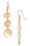 KARINE SULTAN KARINE SULTAN SMALL COIN DANGLE EARRINGS,E56008.10