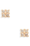 DANA REBECCA DESIGNS MINI DIAMOND SQUARE STUD EARRINGS,E4517