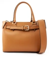 AVENUE 67 ELBAXS BAG IN BROWN LEATHER,11538233