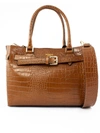 AVENUE 67 ELBAXS BAG IN BROWN LEATHER,11538224