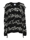 P.A.R.O.S.H INLAID PATTERNED SWEATER IN BLACK
