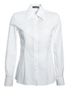 DOLCE & GABBANA MAXI COLLAR SHIRT IN WHITE