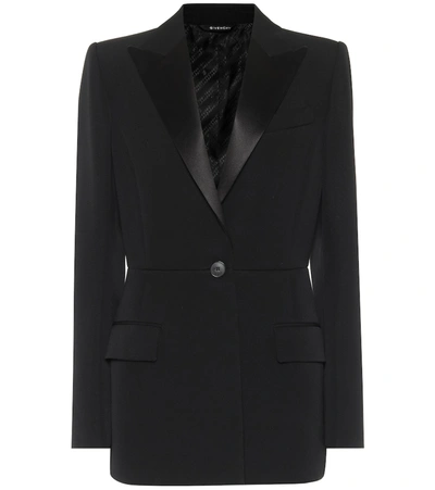 Givenchy Single-button Wool Blazer In Black
