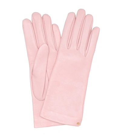 Gucci Leather Gloves In Pink