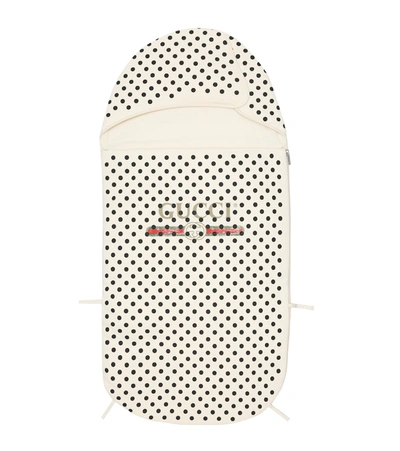Gucci Babies' Logo棉质婴儿睡袋 In White
