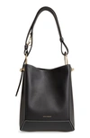 STRATHBERRY LANA MIDI LEATHER BUCKET BAG,20201-155-650-100-W