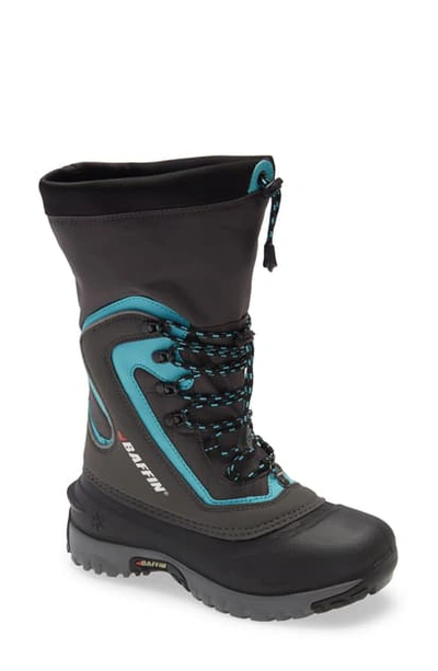 Baffin Flare Waterproof Winter Boot In Charcoal/ Teal