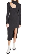 MONSE KIDNEY BEAN CUTOUT KNIT DRESS