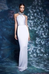 MARCHESA EMBELLISHED NECK GOWN,MC20SG2820-10
