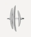 SHAUN LEANE SILVER QUILL TRIPLE BAR RING,000715722