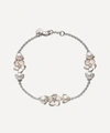 SHAUN LEANE CHERRY BLOSSOM THREE DIAMOND FLOWER AND PEARL BRACELET,000716127