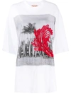 N°21 SEQUIN DETAILED GRAPHIC PRINT T-SHIRT