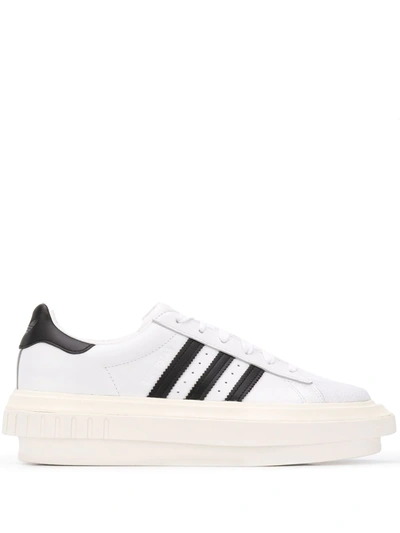 Adidas Originals X Beyonce Ivy Park Superstar Platform Sneakers In White