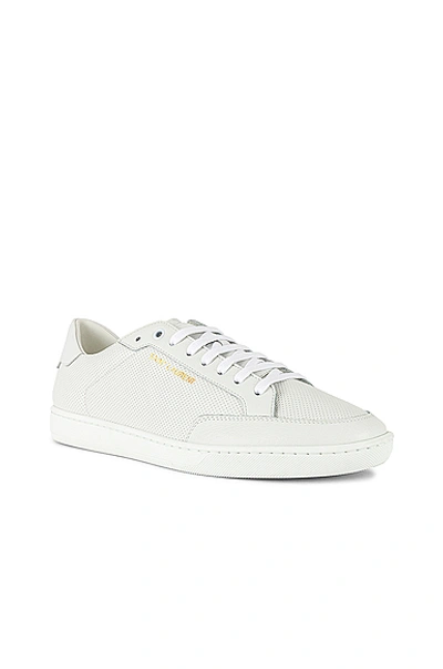 Saint Laurent White Sl/10 Low Sneakers