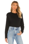 Atm Anthony Thomas Melillo Classic Jersey Long Sleeve Boy Tee In Black