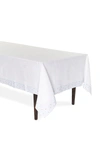 EMILIA WICKSTEAD BLUE DIAMOND PRINTED LINEN TABLECLOTH