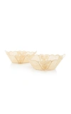 MODA DOMUS SET-OF-2 LARGE OVAL RAFFIA BOWLS