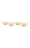 MODA DOMUS SET-OF-4 SMALL OVAL RAFFIA BOWLS