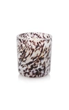 WAVE MURANO GLASS LEATHER AND INCENSE SCENTED CANDLE 450G